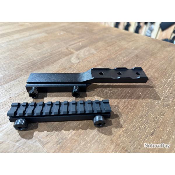 Rail de montage pour Hik Thunder picatinny + adaptateur en 11mm