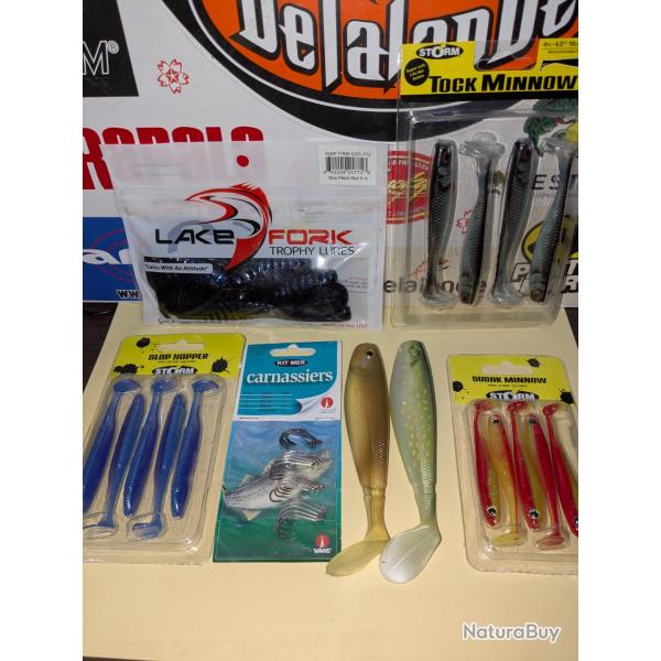 Lot 374 / Leurres STORM ,, lake fork , VMC , GUNKY  ...... Fish and Fishing.