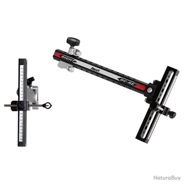 Viseur recurve Decut Basha Noir RH/LH