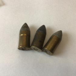 VENDU PAR LE-CUIRASSIER LOT DE 3 BALLES DE CALIBRE 11,73  EPC BS D'ORIGINE ET D'&Eacute;POQUE