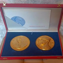 Prestigieux coffret de 2 m&eacute;dailles grand module - Centenaire G&eacute;n&eacute;ral de Gaulle -