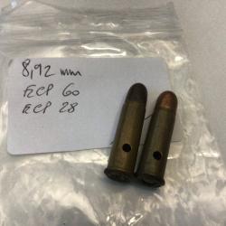 VENDU PAR LE-CUIRASSIER LOT DE 2 BALLES CALIBRE 8,92 MM  NEUTRALISEES