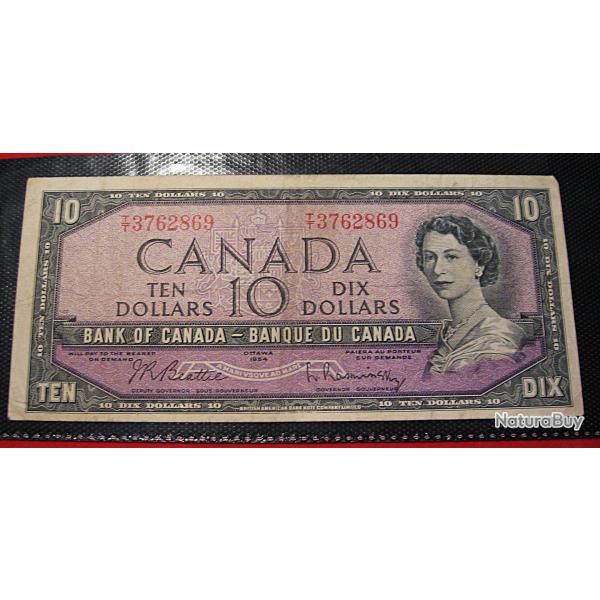 Canada, billet de 10 dollars Elizabeth II TTB N� 3762869