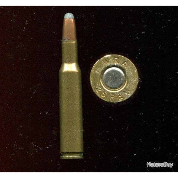 .25 Remington - marquage : WRA 25 REM  - balle cuivre pointe plomb plate