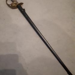 sabre officier d'infanterie Prussien mod&egrave;le 1889