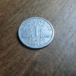 monnaie 1 franc francisque  1943