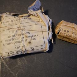 munitions de collection pour fusil Lebel 14/18