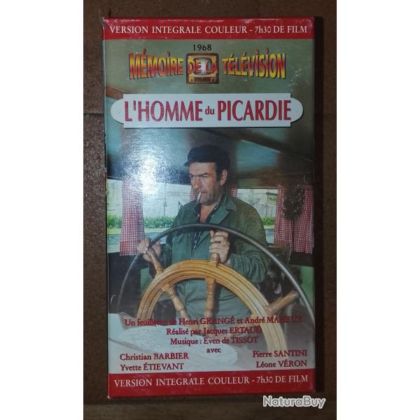 Coffret 3 cassettes VHS l'homme du Picardie