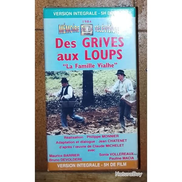 Coffret 2 cassettes VHS des grives aux loups