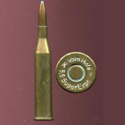 5.6 x 61 R Super Express Vom Hofe - balle cuivre pte creuse - marquage : vom Hofe K T 5,6 Super Expr
