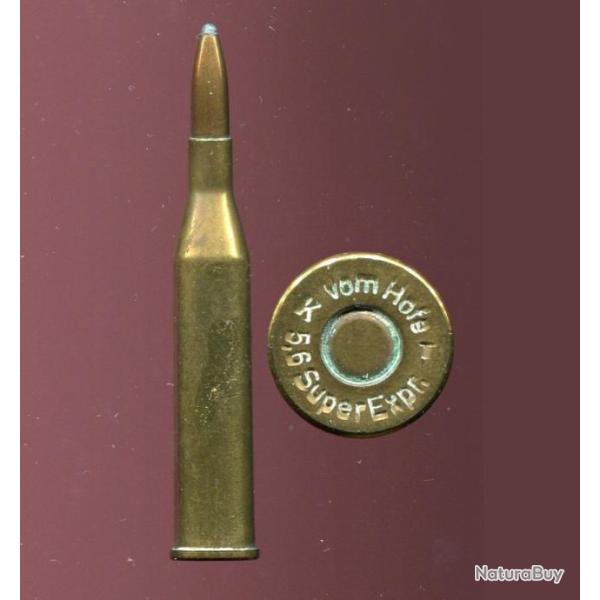 5.6 x 61 R Super Express Vom Hofe - balle cuivre pte creuse - marquage : vom Hofe K T 5,6 Super Expr