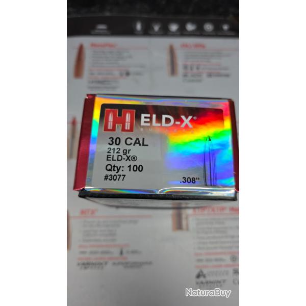 Ogives hornady. 308 212 grs eldx