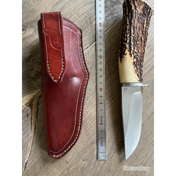 Couteau de chasse Jo�l Grandjean et son �tui