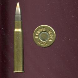 8 x 60 RS - marquage Suisse : MF+A 8x60S  SXX - balle nickel pointe plomb