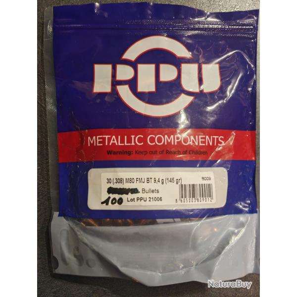 Ogives PPU - Partizan - 308 - .30 145 grains