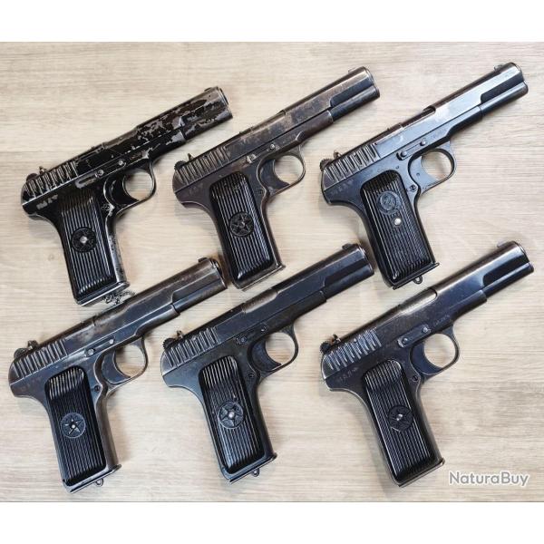Pistolets TOKAREV TT-30 / �tat cosm�tique moyen - Fabrication Russe - Plaquettes CCCP - Calibre 7,62