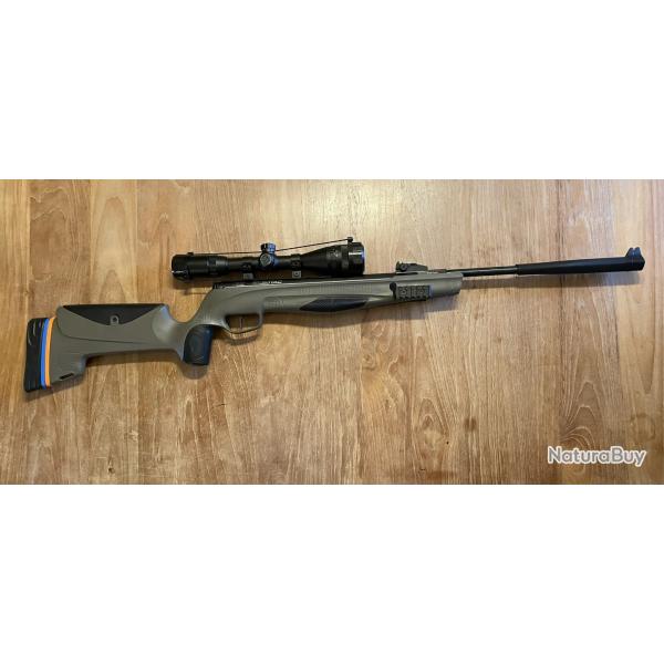 CARABINE A AIR STOEGER VERTE CAL 5.5 mm RX20TAC + LUNETTES 3-9X40  + POINT ROUGE