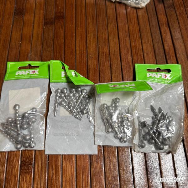 LOT P�CHE 4 PAQUETS DE PLOMB MONTAGE PAFEX