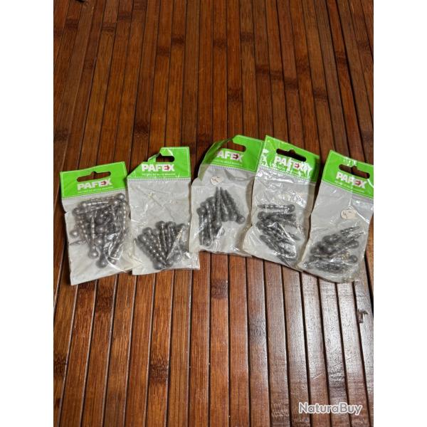 LOT P�CHE 6 PAQUETS DE PLOMB MONTAGE PAFEX