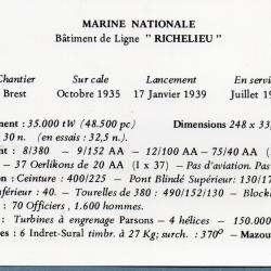 CPA -MARINE NATIONALE Batiment de Ligne " RICHELIEU " -N&deg;7176