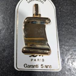 MEDAILLE PARCHEMIN PLAQUEE OR 260X190 mm SANS PRIX DE RESERVE !