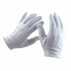 Gants blanc c&eacute;r&eacute;monie parade S