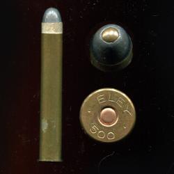 .500 x 3'' Express Black Powder - Balle Express plomb calepin&eacute; pte cuivre - marquage : ELEY &deg; 500 &deg;