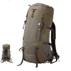 Sac &agrave; Dos Camping Grande Capacit&eacute; 70+5L Randonn&eacute;e Trekking Alpinisme & Voyage Outdoor + Housse Kaki