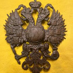 Aigle de coiffure militaire de la Russie des Tsars