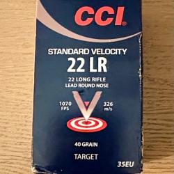 500 cartouches 22LR CCI standard - 40 grains 1070 fps