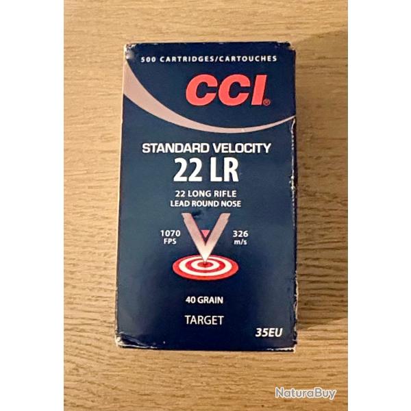 500 cartouches 22LR CCI standard - 40 grains 1070 fps