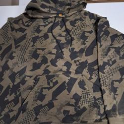 Sweat a capuche carhartt kaki Taille S Tr&egrave;s bonne &eacute;tat