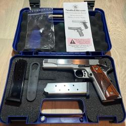 PISTOLET SMITH ET WESSON 1911 E SERIE 45 ACP INOX