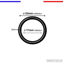 5 Joints Torique - Tore 3 mm 23/17