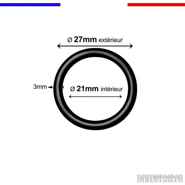 5 Joints Torique - Tore 3 mm 27/21