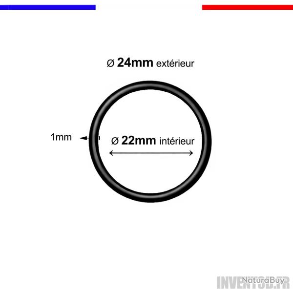 5 Joints Torique - Tore 1 mm 24/22