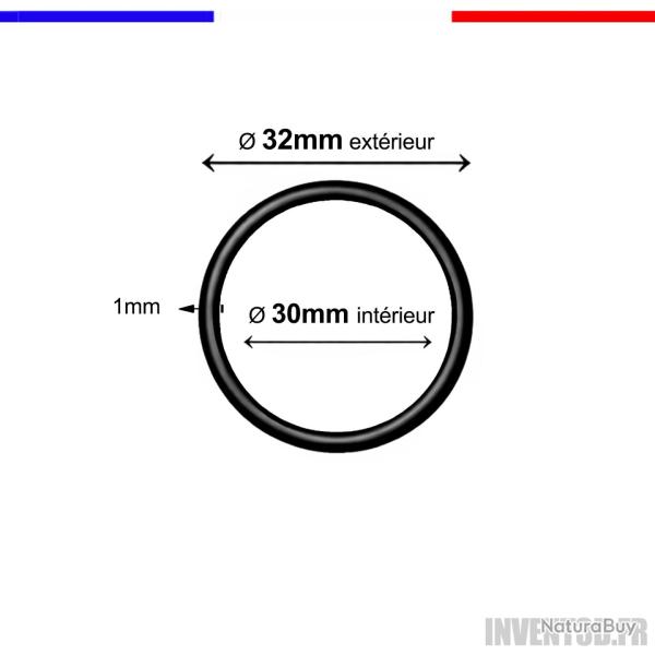 5 Joints Torique - Tore 1 mm 32/30