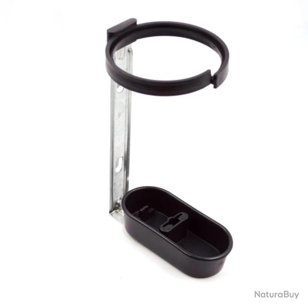 Lot de 10 abreuvoirs porte bouteille en plastique fixation cage