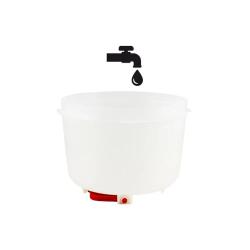 Abreuvoir plastique poule premium robuste avec poign&eacute;e 5 L