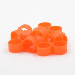 Bagues &agrave; clip &eacute;co &Oslash;25mm par 50 pi&egrave;ces Orange