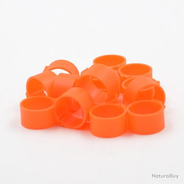 Bagues � clip �co �25mm par 50 pi�ces Orange