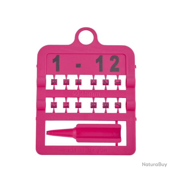 Lot de 12 Bagues fendues marquage laser Rose