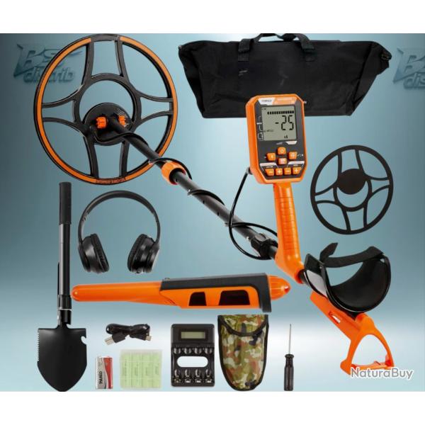 D�tecteur de M�taux Professionnel �tanche Bobine de Recherche 30,5 cm Rechargeable