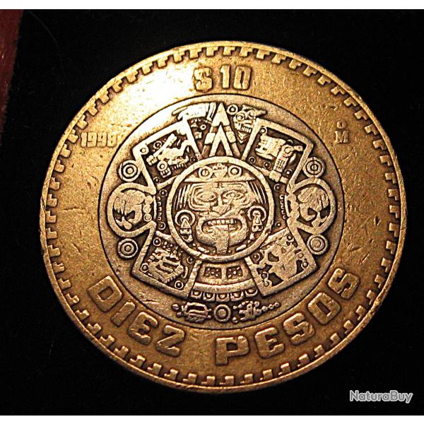 Mexique, piece de 10 diez pesos 2004 bi-metal diametre 28 mm  ttb