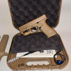 Pistolet GLOCK 19X + lampe olight + hausse LPA
