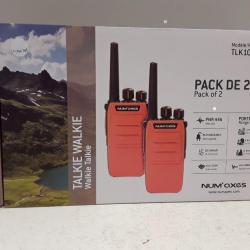 Pack de 2 talkie walkie Num axes TLK1054 ORANGE FLUO