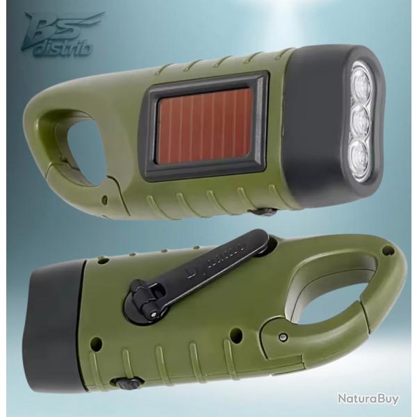 Lampe Led Dynamo Solaire �tanche......Ench�re 1 Euro