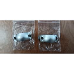 COLLIERS ARGENTEES MOYEN RAIL 11MM DIAM 25.4MM/1"