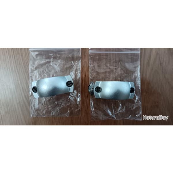 COLLIERS ARGENTEES MOYEN RAIL 11MM DIAM 25.4MM/1"