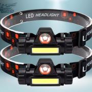 Lampe Frontale Rechargeable Avec 5 Lumières Et 6 Modes, Lampe Frontale